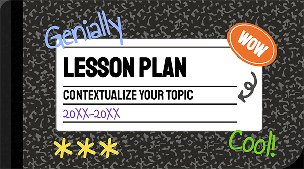Lesson Plan Genially Templates